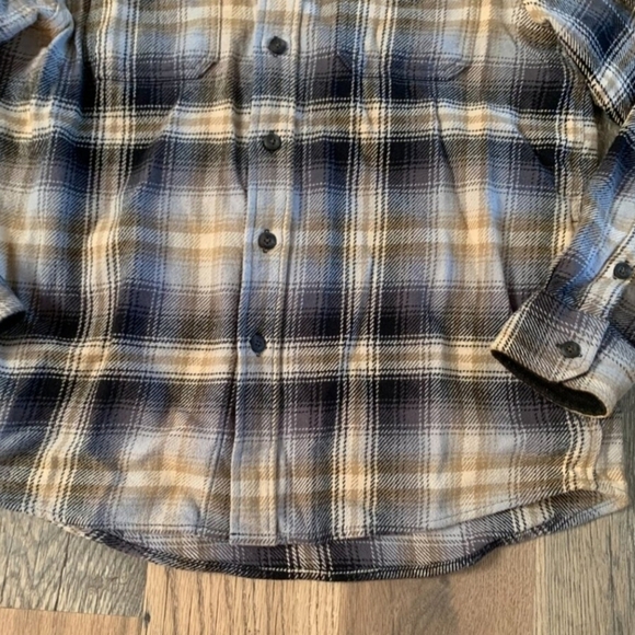 Orvis Mens Heavy Duty Button Up Cotton Flannel Size XL - Picture 3 of 8